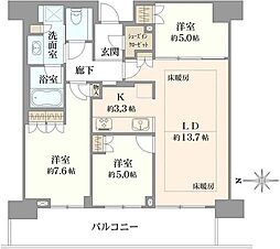間取図画像 3LDK