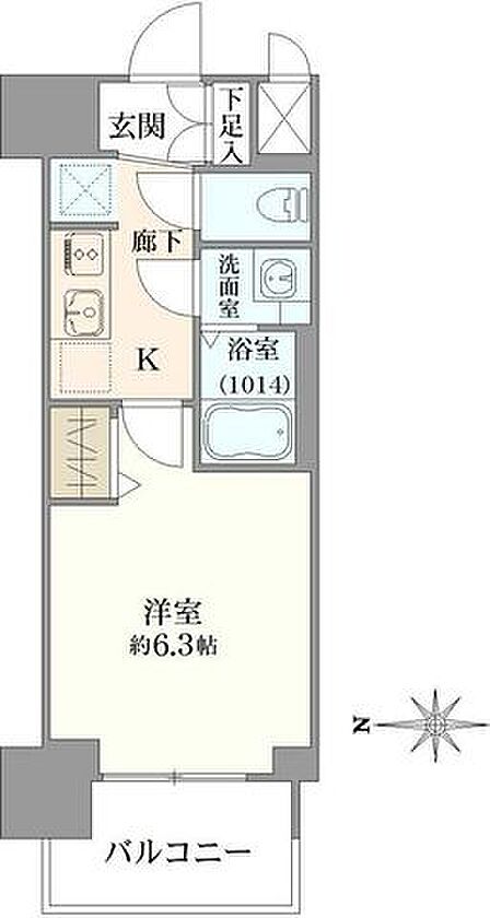 1K 間取り
