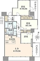 間取図画像 3LDK