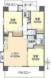 間取図画像 3LDK