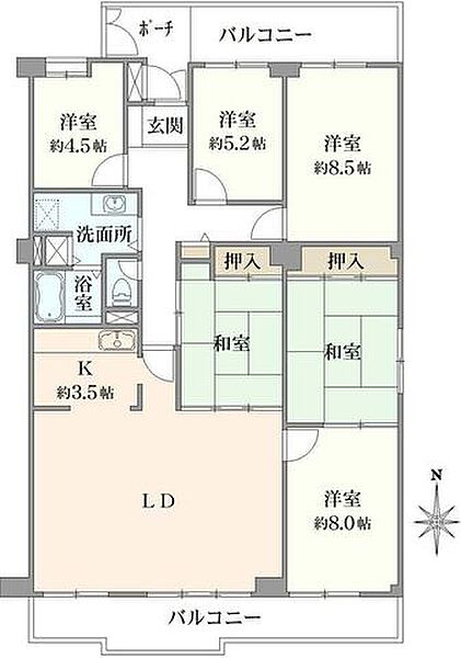 間取りを拡大表示