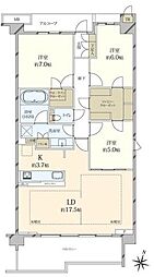 間取図画像 3LDK