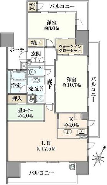 間取りを拡大表示