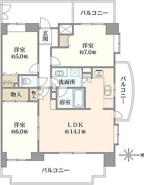 間取りを拡大表示