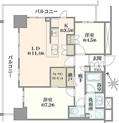 間取図画像 2LDK