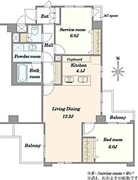 間取図画像 1SLDK