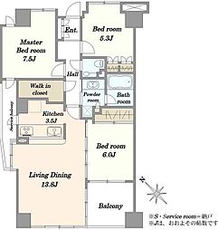 間取図画像 3LDK