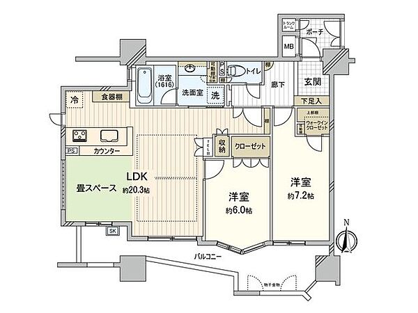 間取りを拡大表示