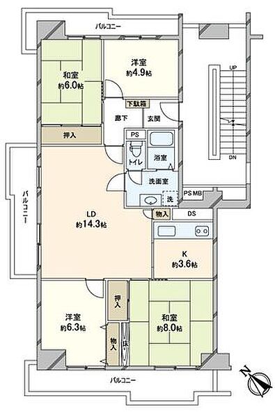 間取りを拡大表示