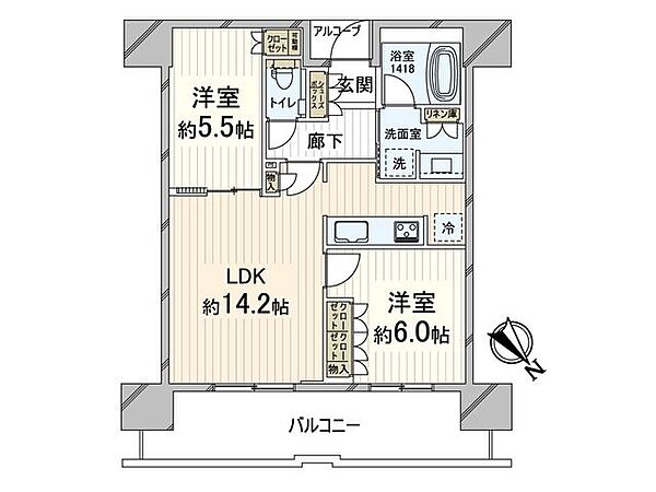 間取りを拡大表示