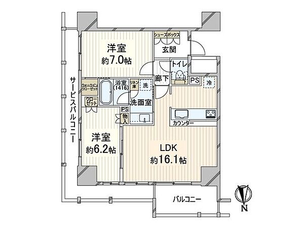 間取りを拡大表示