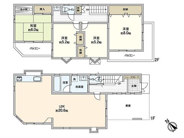 間取りを拡大表示