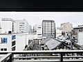 バルコニーから...