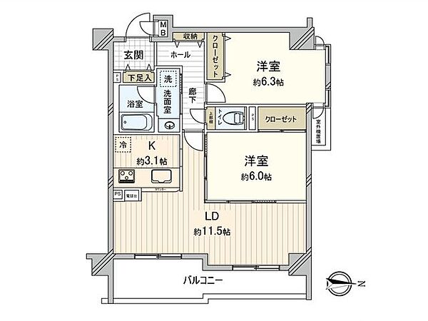 間取りを拡大表示