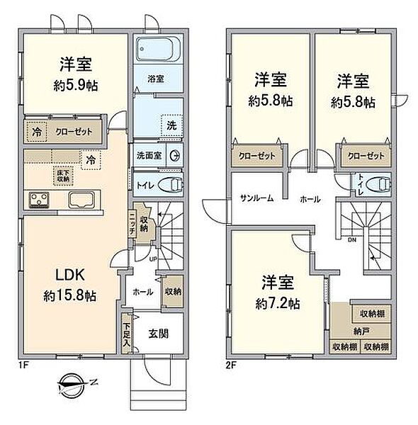 間取りを拡大表示