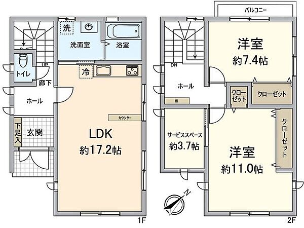 間取りを拡大表示