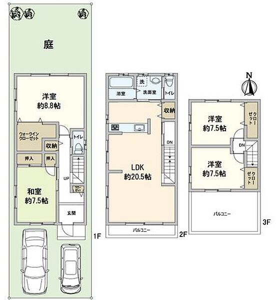 間取りを拡大表示