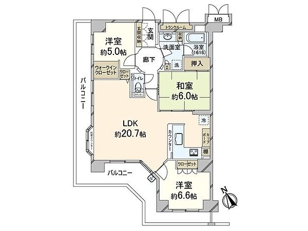 間取りを拡大表示