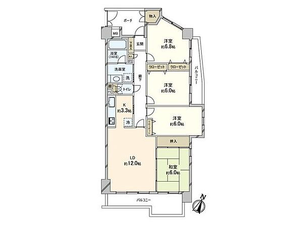 間取りを拡大表示