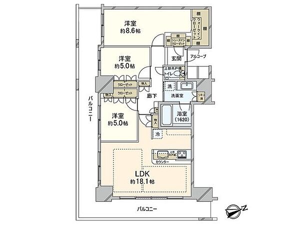 間取りを拡大表示