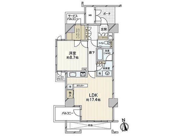 間取りを拡大表示