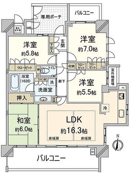 間取りを拡大表示