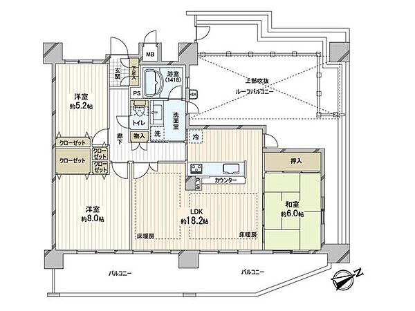 間取りを拡大表示