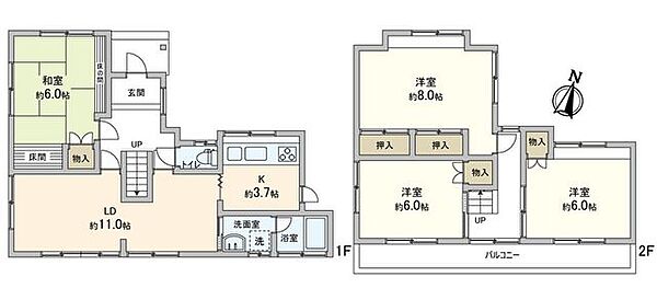 間取りを拡大表示