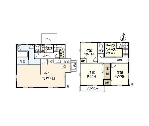 間取りを拡大表示