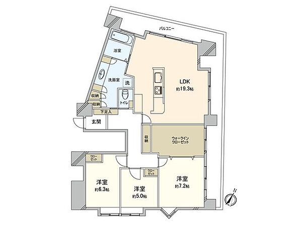 間取りを拡大表示