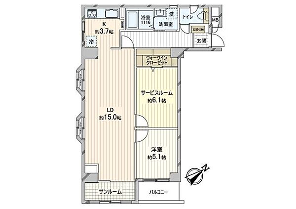 間取りを拡大表示