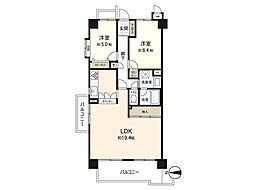 ロイヤルシャトー西塩釜 2LDKの間取図画像