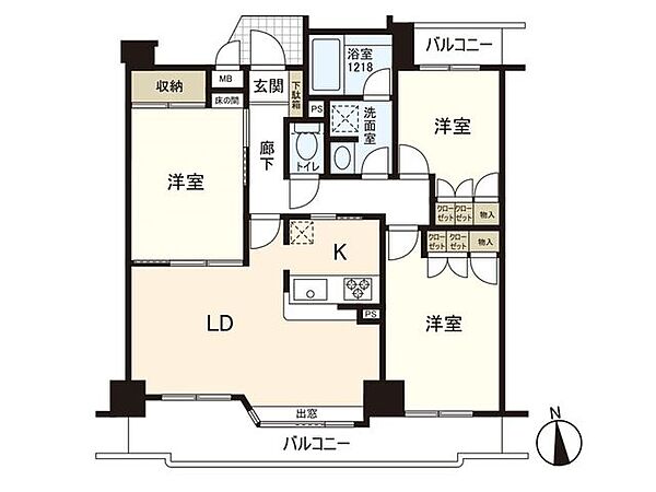間取りを拡大表示