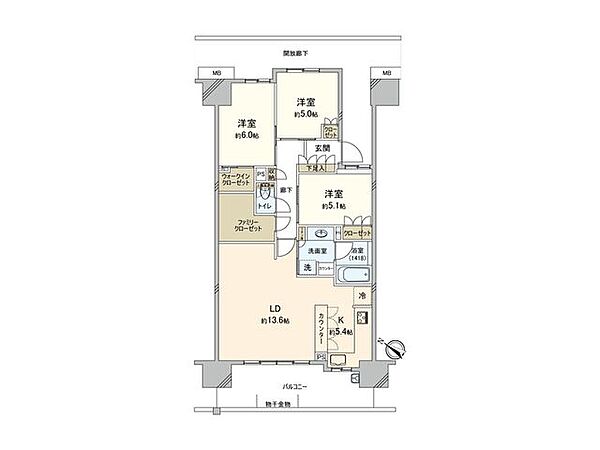 間取りを拡大表示
