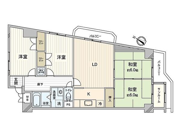 間取りを拡大表示