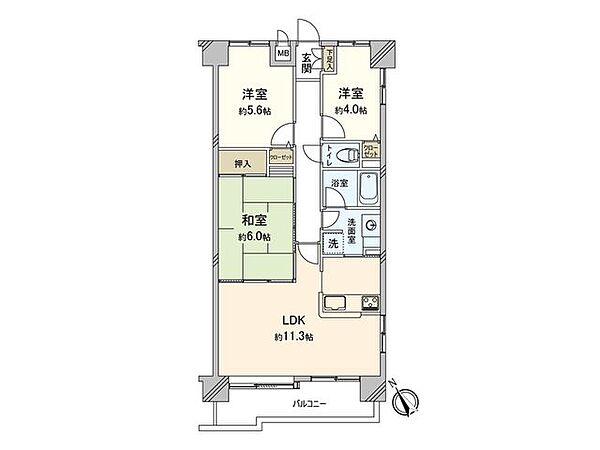 間取りを拡大表示