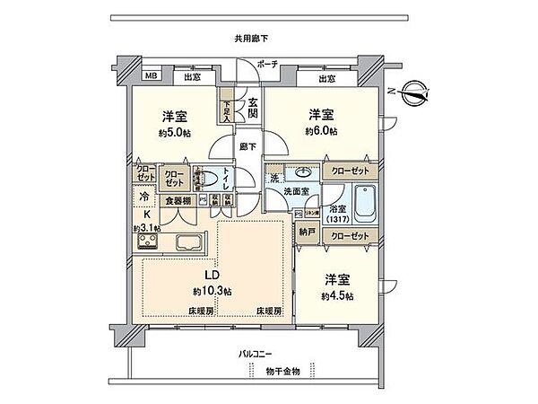 間取りを拡大表示