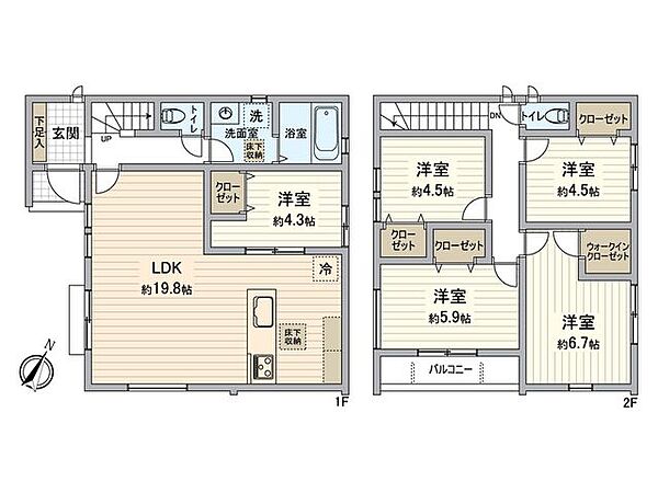 間取りを拡大表示