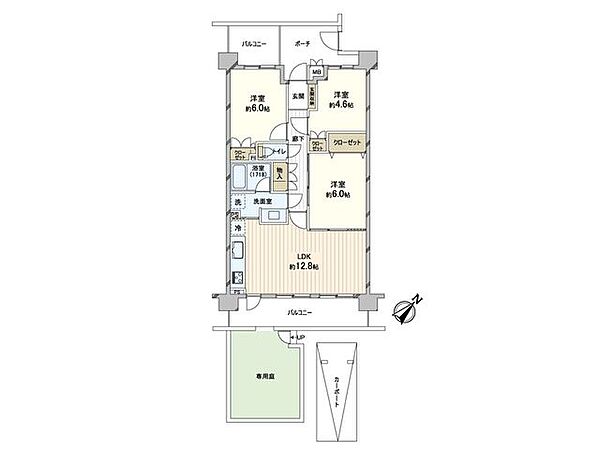 間取りを拡大表示