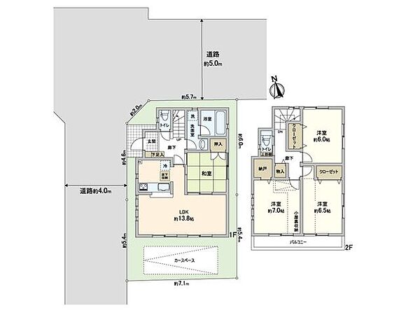 間取りを拡大表示