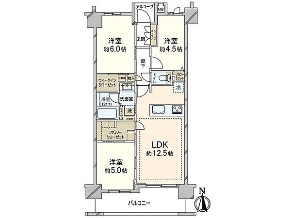 間取りを拡大表示