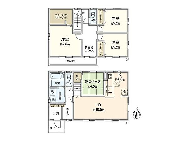 間取りを拡大表示