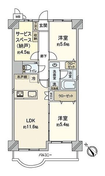 間取りを拡大表示