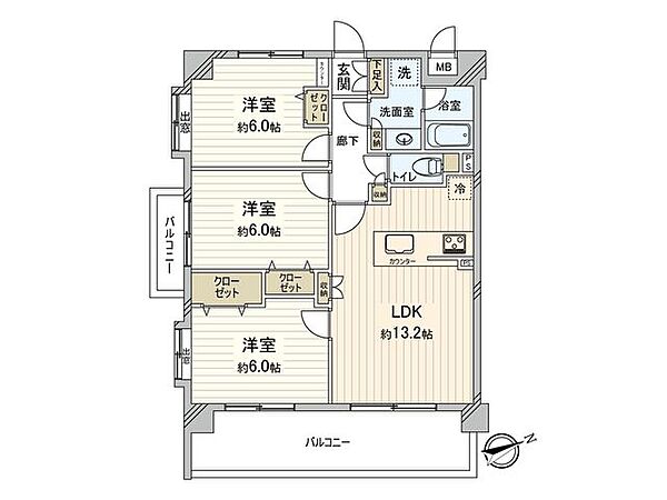 間取りを拡大表示