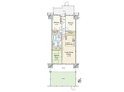 ザ・ガーデンプレミアム 3LDKの間取図画像