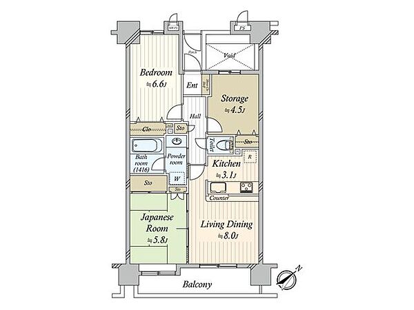 間取りを拡大表示