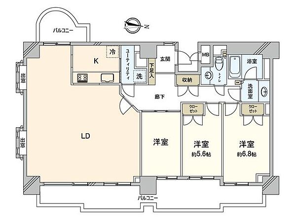 間取りを拡大表示