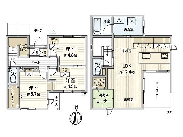 間取りを拡大表示