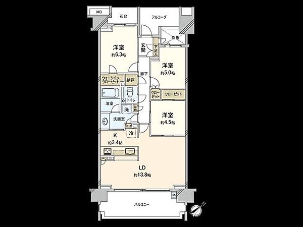 間取りを拡大表示
