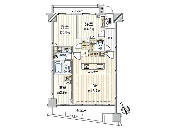 間取りを拡大表示
